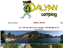 Tablet Screenshot of dalyancamping.com